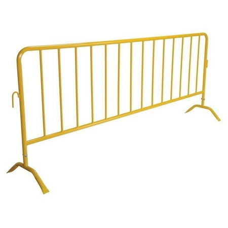 Vestil PRAIL-102-Y Yellow Barrier with Curved Feet