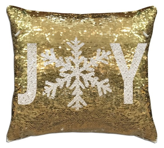 Mainstays 17 X 17 Sparkle Joy Sequin Pillow Walmart Com