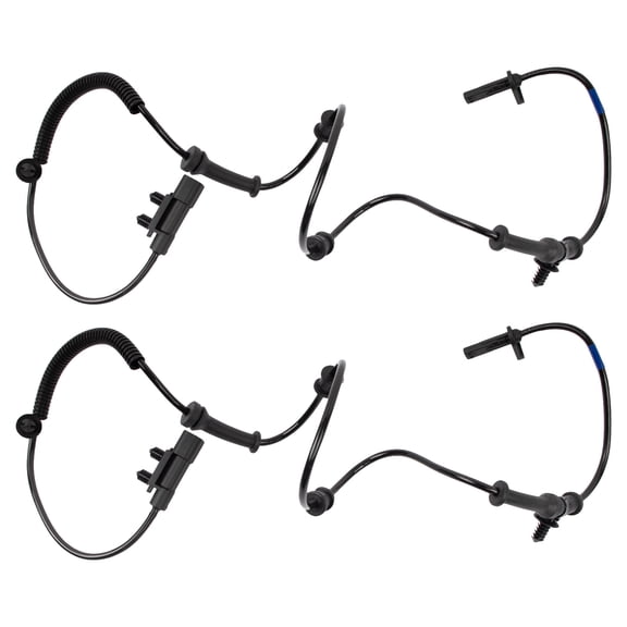TRQ Front ABS Wheel Speed Sensor Set For 14-15 Dodge Durango Jeep Grand Cherokee BSA14095