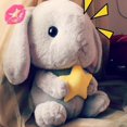 thumbnail image 3 of Conejo de peluche Kawaii de 22-43cm para niños, muñeco suave con cojín, almohada, regalos de cumpleaños, 3 of 5