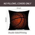 thumbnail image 2 of LALILO Throw Pillow Covers Basketball Technology Game Basket Dots Cushion Cover 18" x 18", 2 Pack, 2 of 6