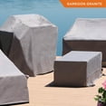 thumbnail image 6 of Modern Leisure Garrison Square Fire Pit Table Cover, Waterproof, 32" Square x 22"H, Granite Gray, 6 of 13