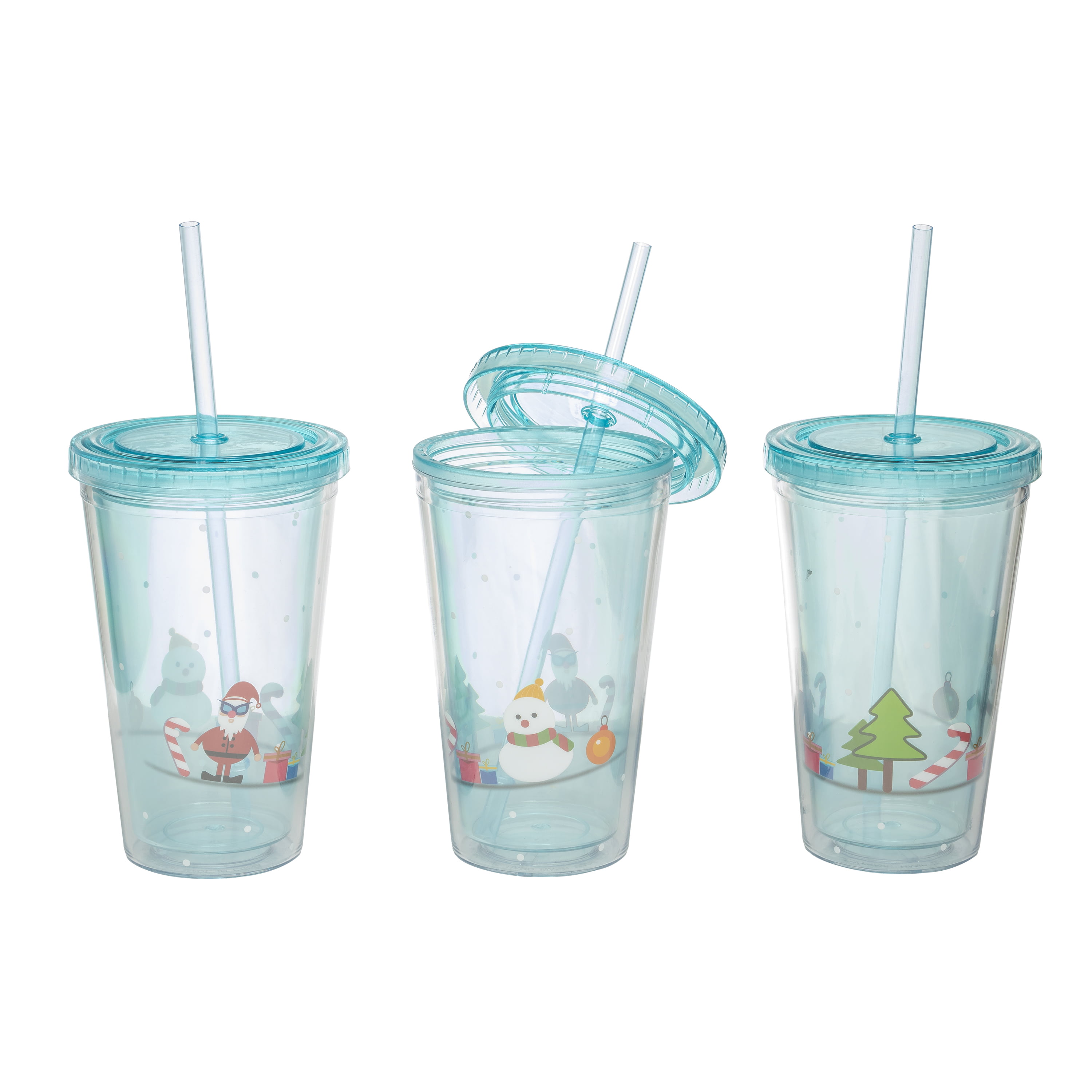 16oz Double-Walled Acrylic Tumbler with Straw, Tree Design and Quote, – One  Little Big Shop