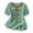 Mint Green, variant on Boho Shirts for Women Cozy Short Sleeve Summer Tops Lightweight Casual Emebroidery Notch Neck Cotton Tshirts Mint Green S