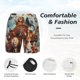 thumbnail image 3 of Fotbe Animal Filled Noahs Ark Traje de Baño para Hombre – Shorts de Natación de Secado Rápido con Forro y Bolsillos-XX-Large, 3 of 6