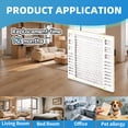 thumbnail image 6 of 20X20X1 Air Filter AC Furnace MERV 13 Comparable with HVAC Air Conditioner cabin Vent Fan Actual Size 19.55 x 19.55 x 0.75 Ajustable minimum size 9.49 x 19.49 x 0.75 6 Packs, 6 of 8