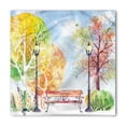 thumbnail image 1 of Landscape Bandana, Autumn Park Tree Lantern, Unisex Head and Neck Tie, by Ambesonne, 1 of 2