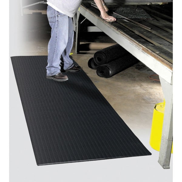 Realspace® AntiFatigue Vinyl Floor Mat, 27" x 36", Charcoal