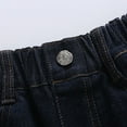 thumbnail image 6 of Kids Girls Jeans Denim Elastic Wasit Wide Leg Jeans Teen Girl Clothes Juniors Jeans, 6 of 9