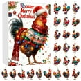 thumbnail image 2 of Horivan Festive Christmas Countdown Calendar with Daily Surprises, Durable Holiday Decor for Family Advent Tradition, Wall Hanging Seasonal Home Decoration, 2 of 9