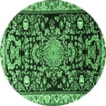 thumbnail image 1 of Ahgly Company Indoor Round Animal Emerald Green Traditional Area Rugs, 7' Round, 1 of 4