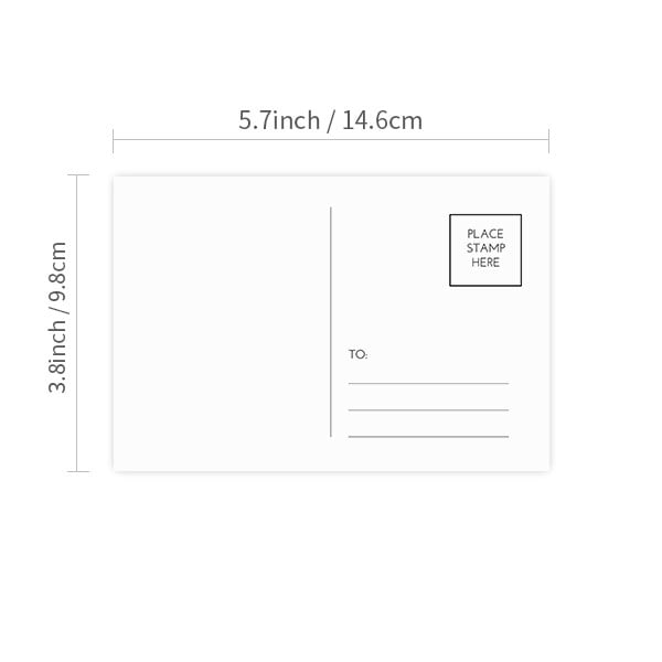 squama red en black pattern postcard set birthday mailing thanks greeting card