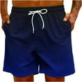 thumbnail image 6 of Stamzod Shorts for Men Swim Trunks Quick Dry Plus Size Swim Shorts with Drawstring Pocket Gradient Print Mens Beach Shorts Swimwear, 6 of 6