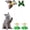 Butterfly+Hummingbird, variant on ABPETE Interactive Bird Toy for Cats, 360 Degree Rotatable Electric Flying Birds Cat Toy, Simulation Bird Interactive Toy for Cats Kitten Play Chase(4 PCS)