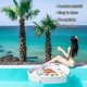 thumbnail image 5 of Heart-Shaped Rattan Swimming Pool Tray, White, 85x82cm, PE Rattan, Holds Food, Drinks & Snacks, Ideal for Pool Parties & Lounging, 5 of 5