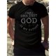 thumbnail image 1 of [Maroon Graphic Tee] Maroon Graphic Tee - "I Took a DNA Test and God is My Father" Print, 100% Polyester, Short Sleeve, Round Neck, Machine Washable - Stylish Letter Pattern T-Shirt for All Seasons, 1 of 5