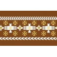 thumbnail image 1 of IBA Indianbeautifulart Brown Aztec Geometric Printed Ribbon Trim 9 Yards Velvet Fabric Laces For Crafts Sewing Accessories 2 Inches, 1 of 2