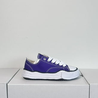 シューズ・靴 Maison MIHARA YASUHIRO PETERSON MMY Maison MIHARA, Black Canvas Sneakers, Eyelet Detailing, Round Toe