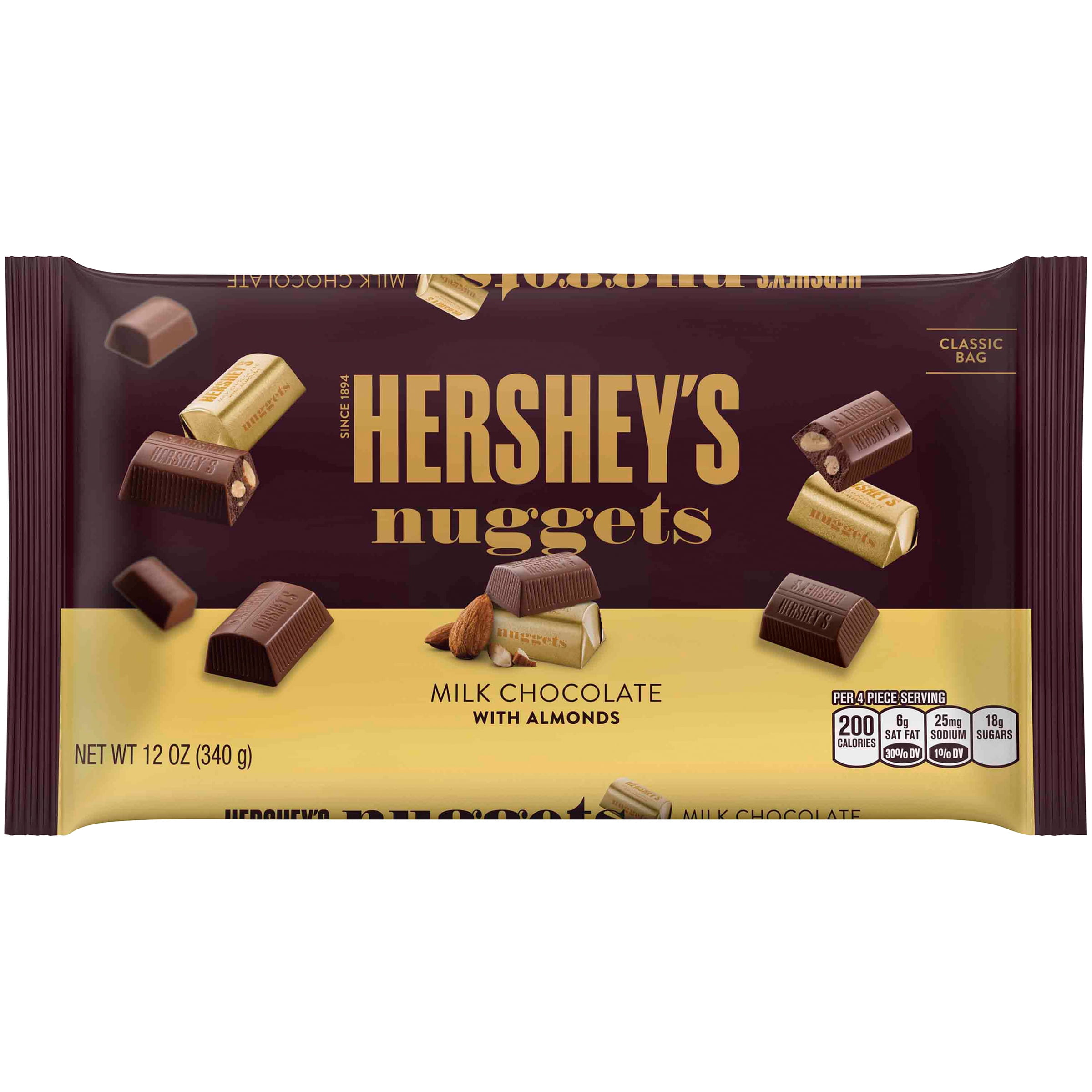 HERSHEY'S NUGGETS Milk Chocolate with Almonds, 12 oz by Generic