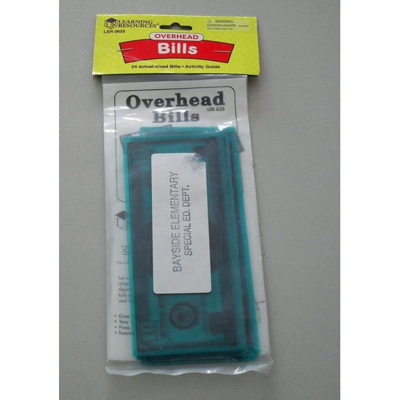 Overhead Bills 24 Actual Size Bills [LER0635]