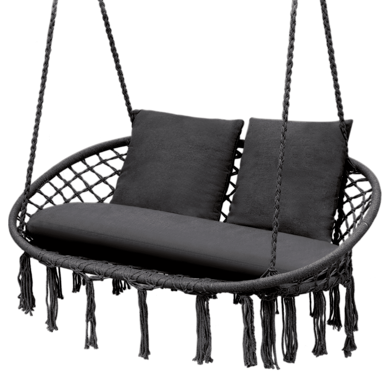 MoNiBloom 2 Person Hammock Chair, Hanging Hammock Macrame Swing with