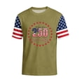 thumbnail image 2 of Fabrcox 1776-2026 250 th Anniversary of USA Shirt Flag Print Short Sleeve 4th of July T Shirts for Men Independence Day Men's Patriotic Shirts Green XXL, 2 of 5