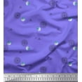 thumbnail image 2 of Soimoi Purple Poly Georgette Fabric Scared Geometric Galaxy Print Fabric by the Yard 42 Inch Wide, 2 of 3