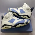 thumbnail image 1 of Ni - ke Men's Air Jordan 6 Retro ‘UNC Home’ US Size 13 Shoes CT8529-410 Blue White, 1 of 5