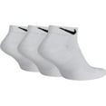 thumbnail image 3 of Men's Nike 3-pack Everyday Cushion Low-Cut Training Socks Color: White Size: 8-12, 3 of 4