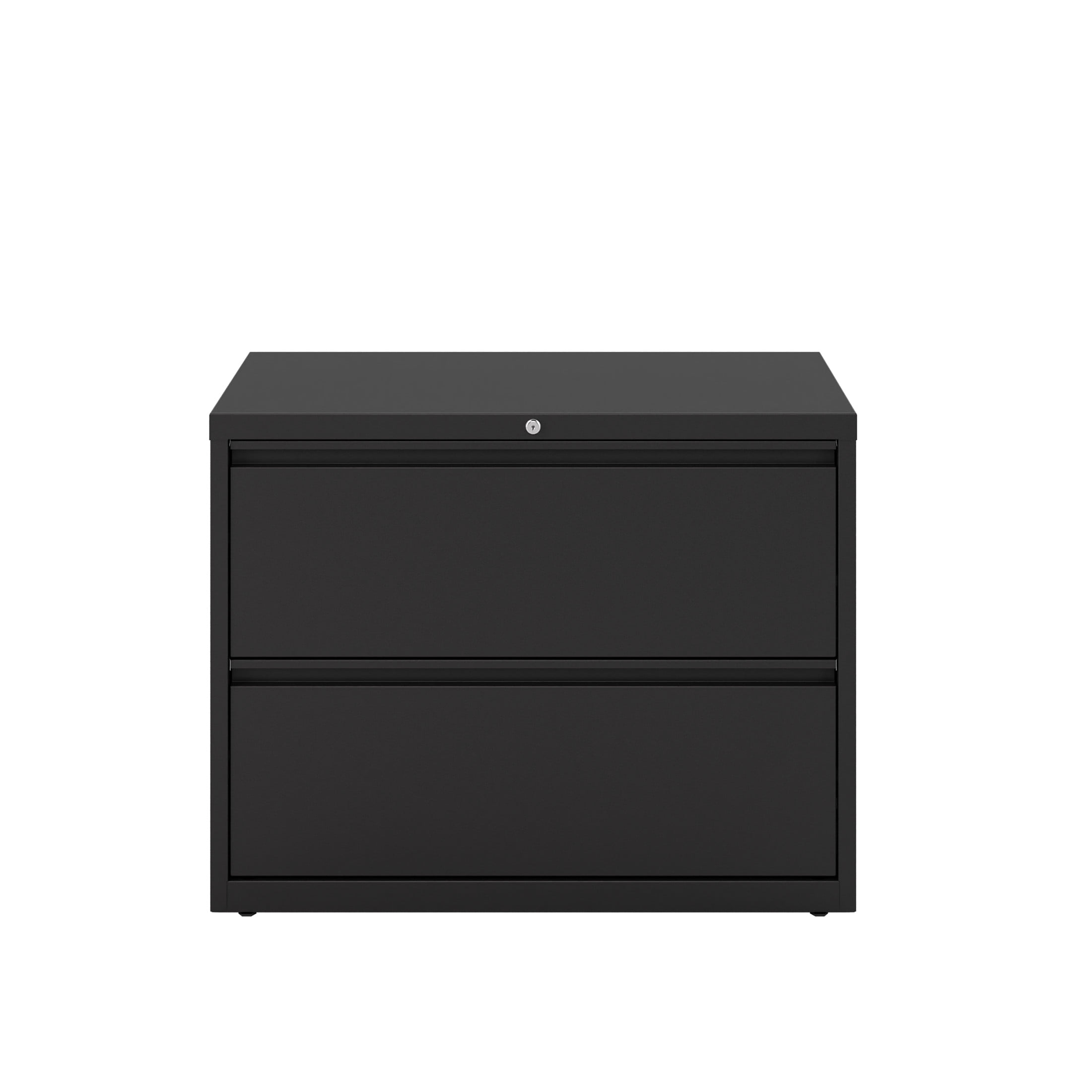 Hirsh 36 Inch Wide 2 Drawer Metal Lateral File Cabinet for Home and Office, Holds Letter, Legal and A4 Hanging Folders, Black
