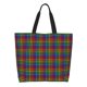 thumbnail image 1 of Disketp Rainbow Houndstooth Bolsa Tote Estampada para Mujer, Bolso de Hombro y de Mano para Compras y Viajes, 1 of 8