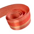thumbnail image 1 of Papillon Ribbon & Bow R097065-38-0250-GOLD 1.5 in. 50 Yards Brilliance Stripe Ribbon With Wire Edge- Red & Metallic Gold, 1 of 1