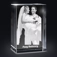 thumbnail image 2 of AISENIN Personalized 3D Crystal Photo Mothers Day Gift for Women Wife Custom 3D Photo Crystal 3D Picture Cube Gift Idea 3D Photo Engraved Crystal with Gift Box, 2 of 5
