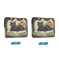 thumbnail image 7 of FORMRS 15-15.6 inch Laptop Sleeve Case Soft Carrying Quilted Computer Bag Cover, Black Halloween Cat, 7 of 7