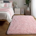 thumbnail image 1 of Alfombra PAGISOFE rosa para dormitorio de niñas, 120 x 180 cm, esponjosa, 1 of 9