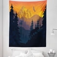 thumbnail image 1 of Peak Lion Tapestry, Wild Nature Landscape Graphic of Animals Trees and Mountains, Fabric Wall Hanging Decor for Bedroom Living Room Dorm, 5 Sizes, Multicolor, by Ambesonne, 1 of 1