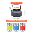 thumbnail image 5 of Cookware Camping Cookware Set Outdoor Cooking Equipment For Camping Hiking And Picnics For 2-3 People  Compact Camp Cooking Set, 5 of 7