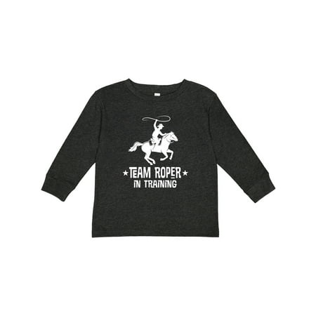 

Inktastic Team Roper in Training Cowboy Gift Toddler Boy Girl Long Sleeve T-Shirt