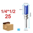 thumbnail image 1 of Broca Para Enrutador Al Ras, Rodamiento De 1/4 ", Broca Para Enrutador De Ajuste Al Ras, Herramienta De Corte Para Fresado De Carpintería ANGGREK Flush Router Bit, 1 of 2