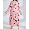 thumbnail image 3 of Nightgown for Women Plus Size Butterfly Long Maxi Loungewear Scoop Neck Sleepwear Full Length Pajama Dresses Shermie, 3 of 5