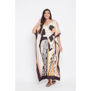Womens Plus Size Kaftan Dresses Boho Long Maxi Dress Ladies Casual Hippie Kimono Sleeve Loose Caftan Online