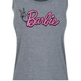 thumbnail image 3 of Barbie - Pink Leopard Print Logo - Women's Racerback Tank Top, 3 of 5