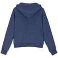 thumbnail image 5 of idosla Hoodies for Teen Girls Zip Up Long Sleeve Cute Sweatshirts Thumb Hole Fashion Fall Preppy Pullover Jacket With Pockets (Navy, 9-10 Years), 5 of 6
