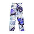 thumbnail image 5 of Daiia Men'S Butterflies Pants,Bottoms Sleep Lounge,Pajama Pants,Pj Bottoms Drawstring And Pockets-Small, 5 of 9