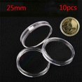 thumbnail image 4 of 10PCS Transparent Small Round Commemorative Coin Holder For Collection Plastic Clear Capsules Box Dia25mm 32mm 35mm, 4 of 5