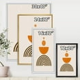thumbnail image 4 of Designart Abstract Rainbow Sun and Moon In Earth Tones V FLOAT FRAME WALL ART, 4 of 4