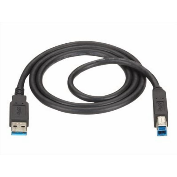 Black Box Usb 3.0 Cable - Type A Male To Type B Male, Black, 6-ft. (1.8-m) (USB30-0006-MM)
