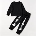 thumbnail image 6 of CAIVO 2 Piece Pajama Set Halloween Cartoon Skeleton Print Kids Home Wear O-Neck Long Sleeve Tops Matching Pants Girls Cozy Autumn Winter Sleepwear, 6 of 6