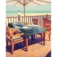 thumbnail image 2 of Fsddascl Blue Yellow Forest Outdoor Tablecloth - 60x84 Inch Rectangle Dining Table Cover, Modern Oil Painted Contemporary Waterproof Outdoor Table Cloth with Umbrella Hole & Zipper for Picnic/Patio, 2 of 7