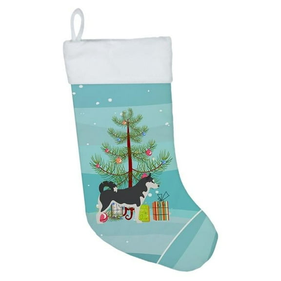 Siberian Husky Merry Christmas Tree Christmas Stocking